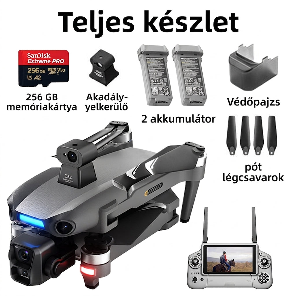 Profi hőkamerás drón 4K kameVrával, infravörös & GPS, vVDadászathoz, biztonsághoz és iparhoz